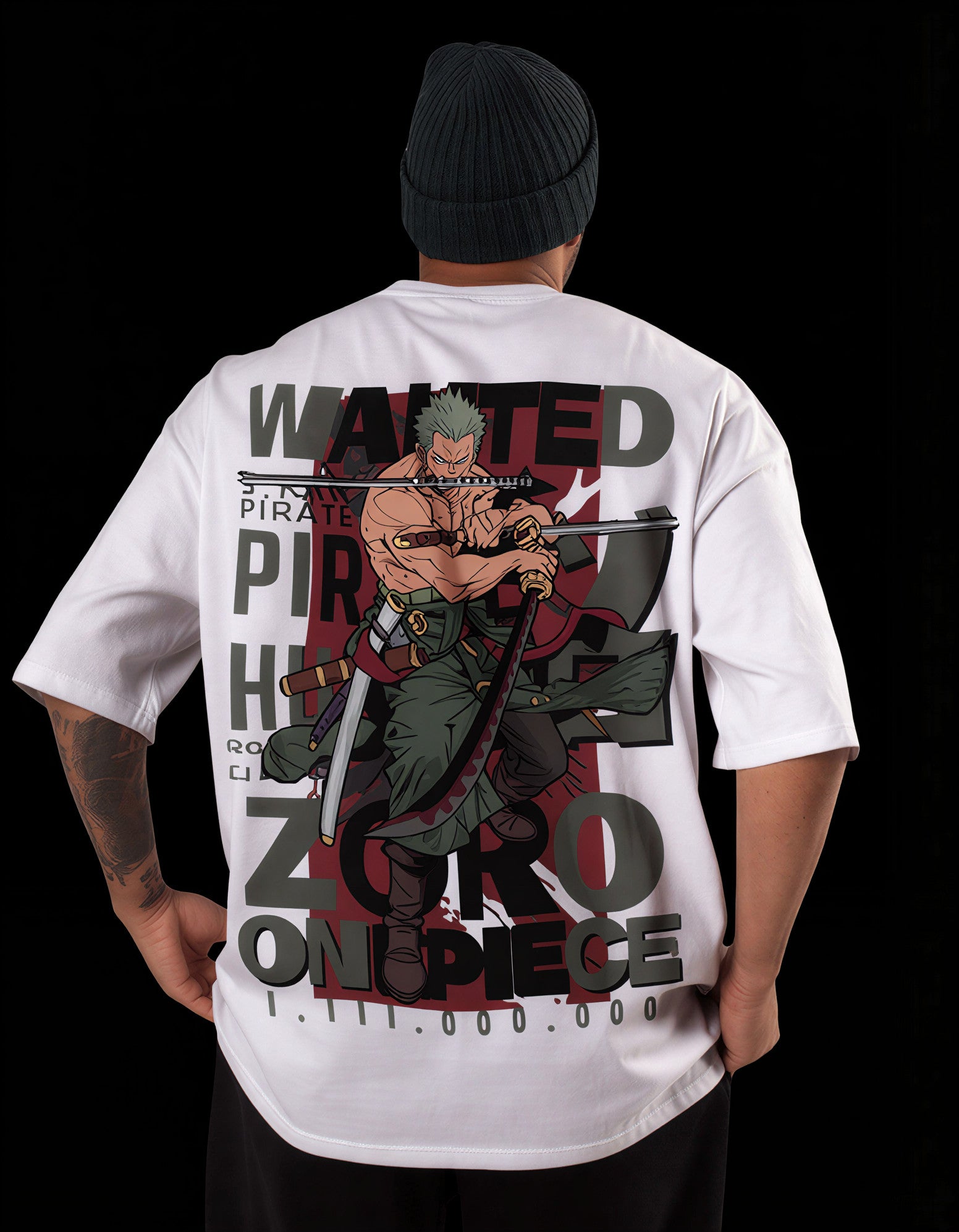 Men’s Oversized Anime Graphic T-Shirt