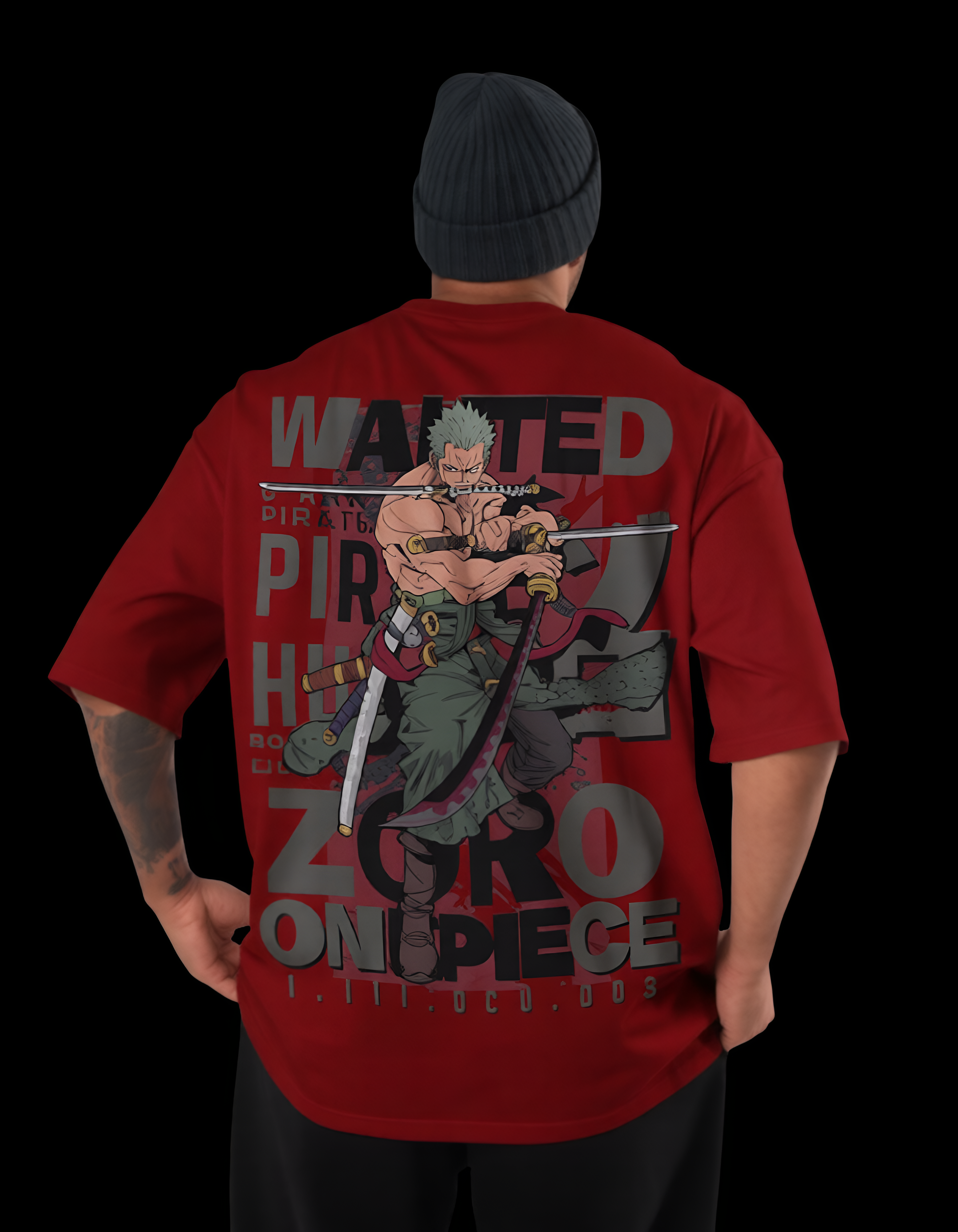 Men’s Oversized Anime Graphic T-Shirt