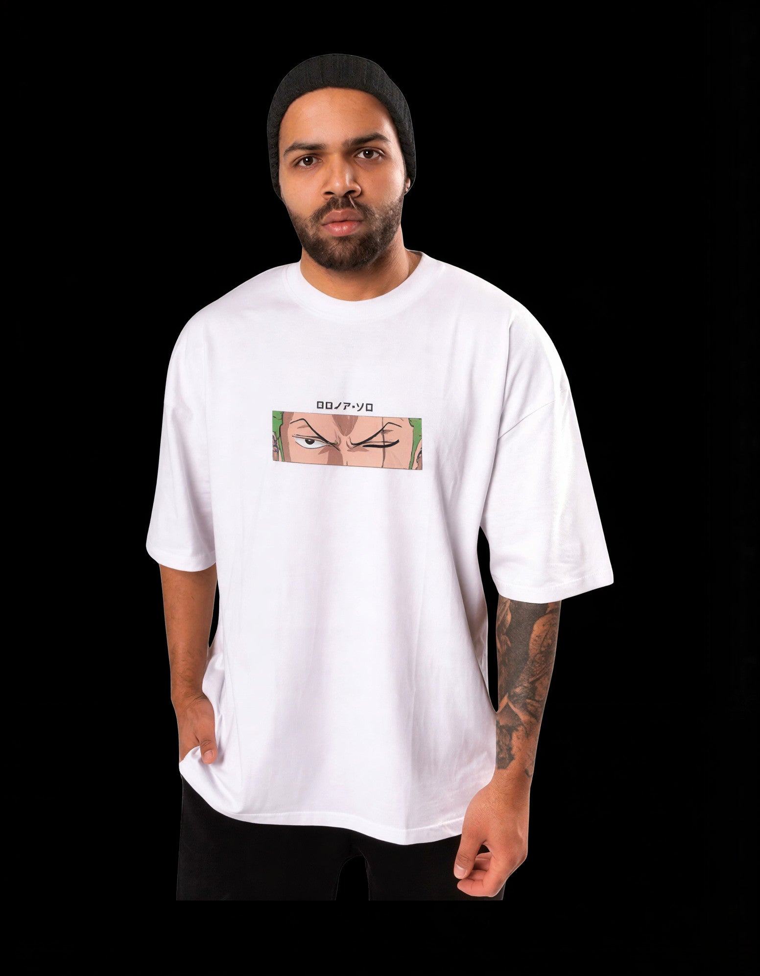 Men’s Oversized Anime Graphic T-Shirt