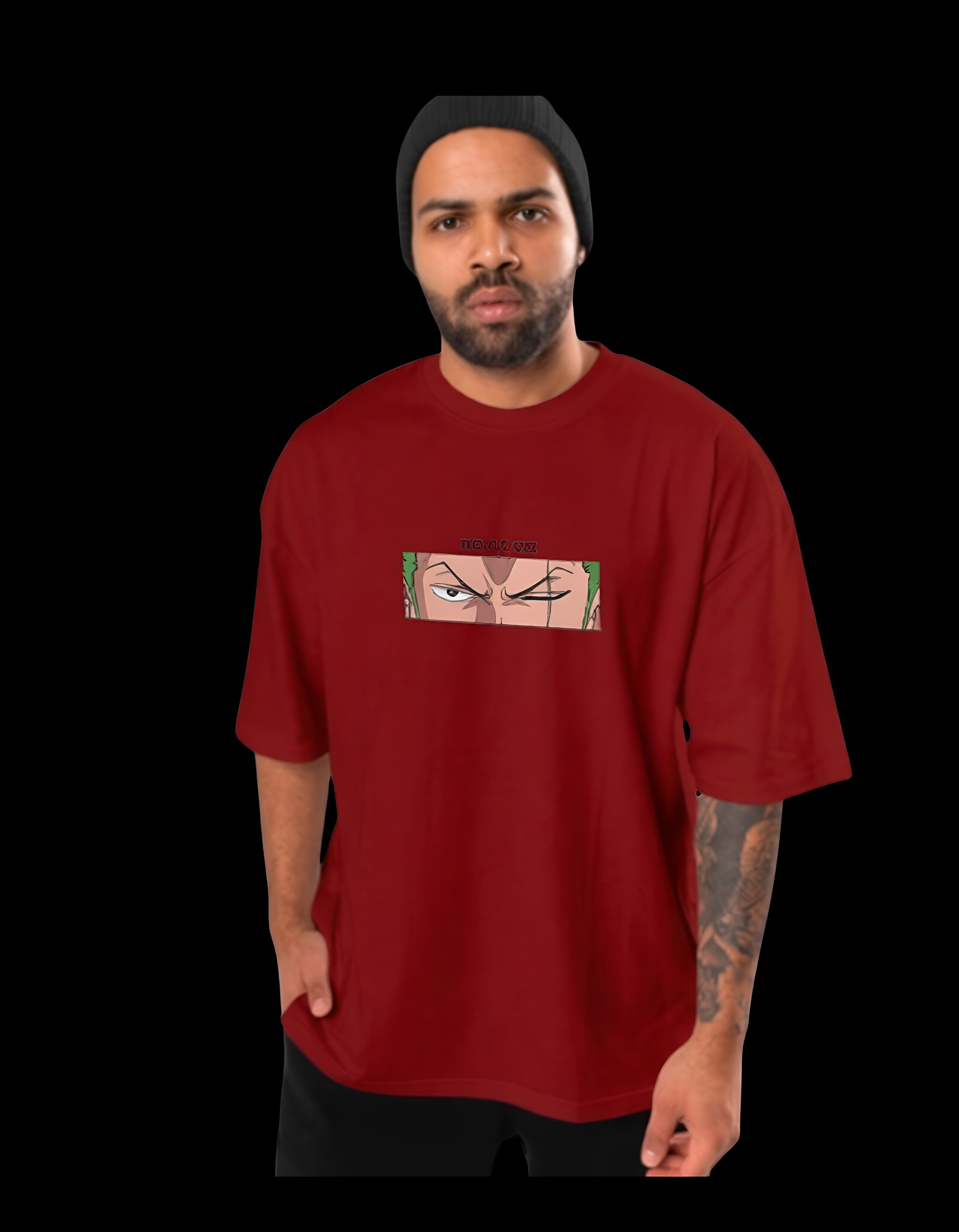 Men’s Oversized Anime Graphic T-Shirt