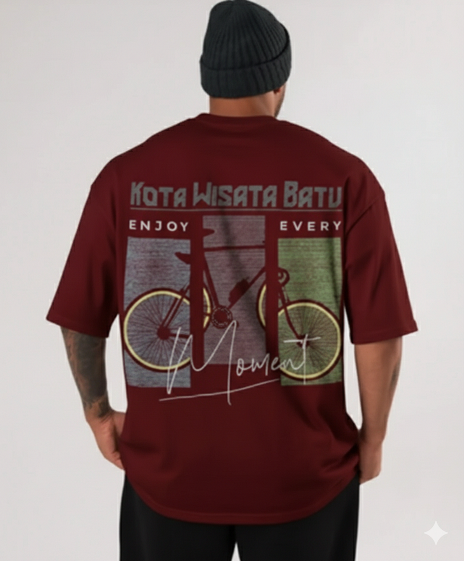 Men’s Oversized Bicycle Graphic T-Shirt