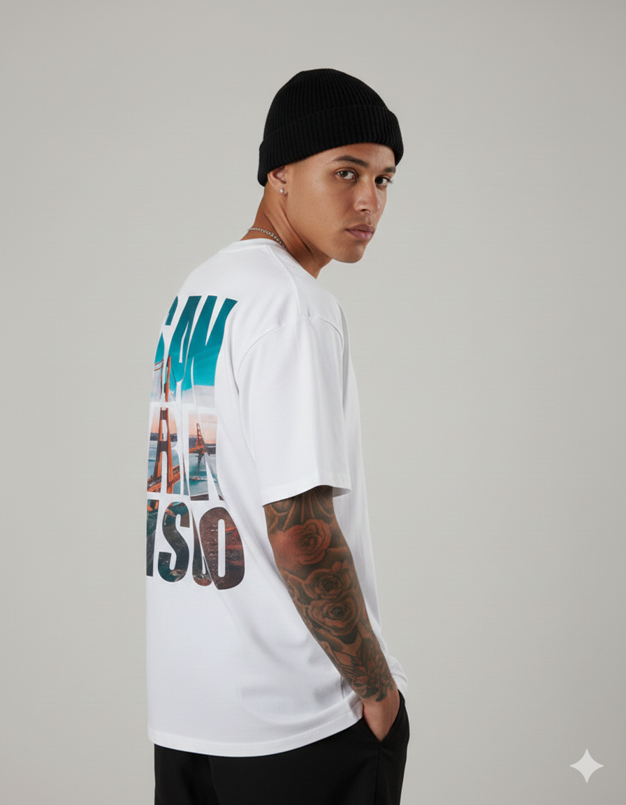 EARTHWEAR “San Francisco Skyline” Oversized T-Shirt