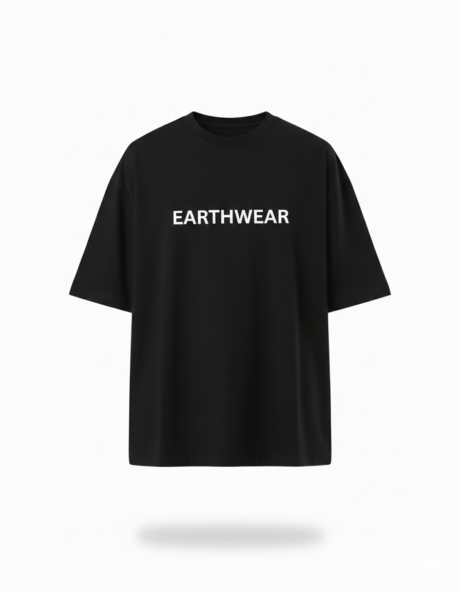 EARTHWEAR “Dimension Red Mystic Pattern” Oversized T-Shirt
