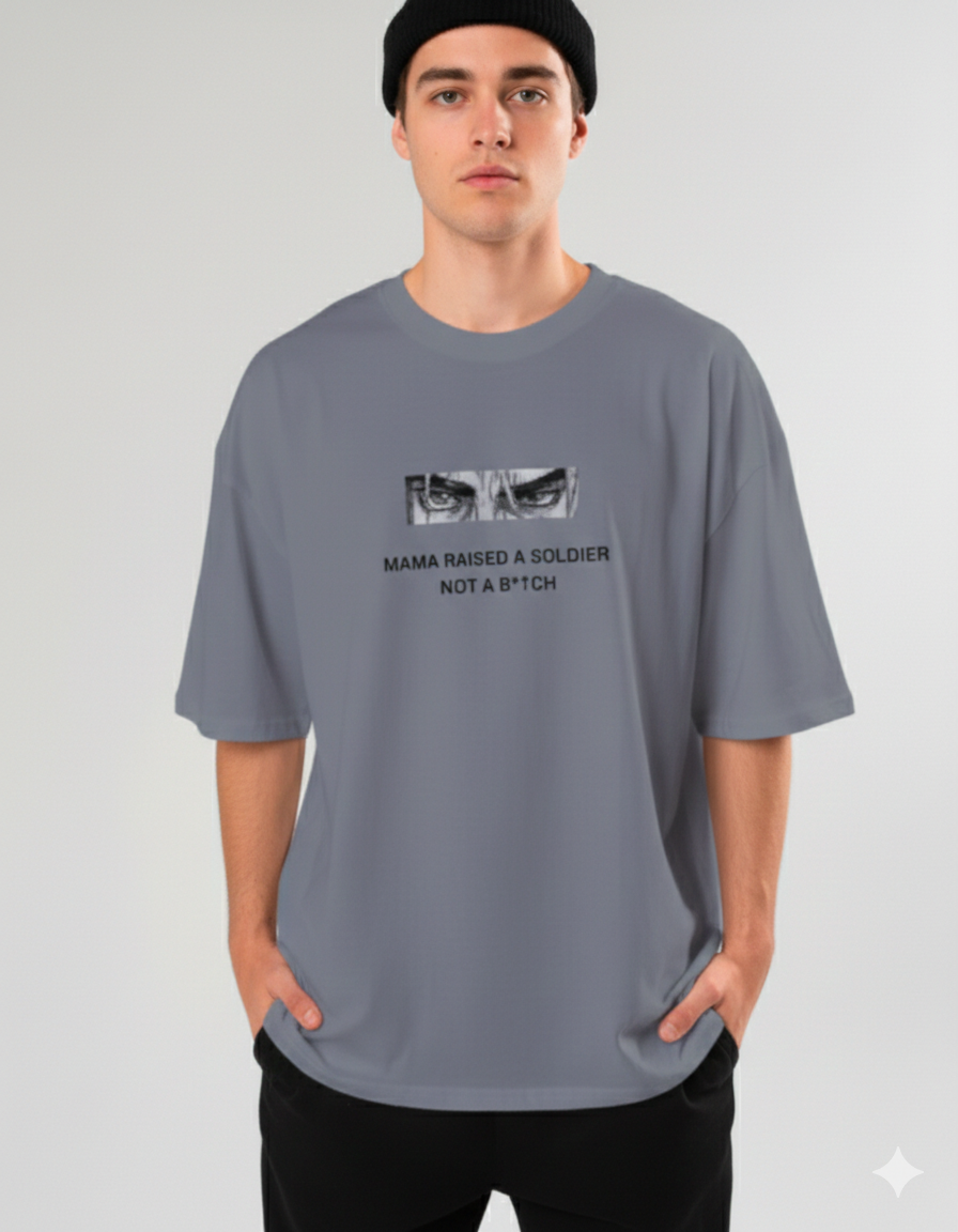 Dragon & Sword Graphic Oversized T-Shirt