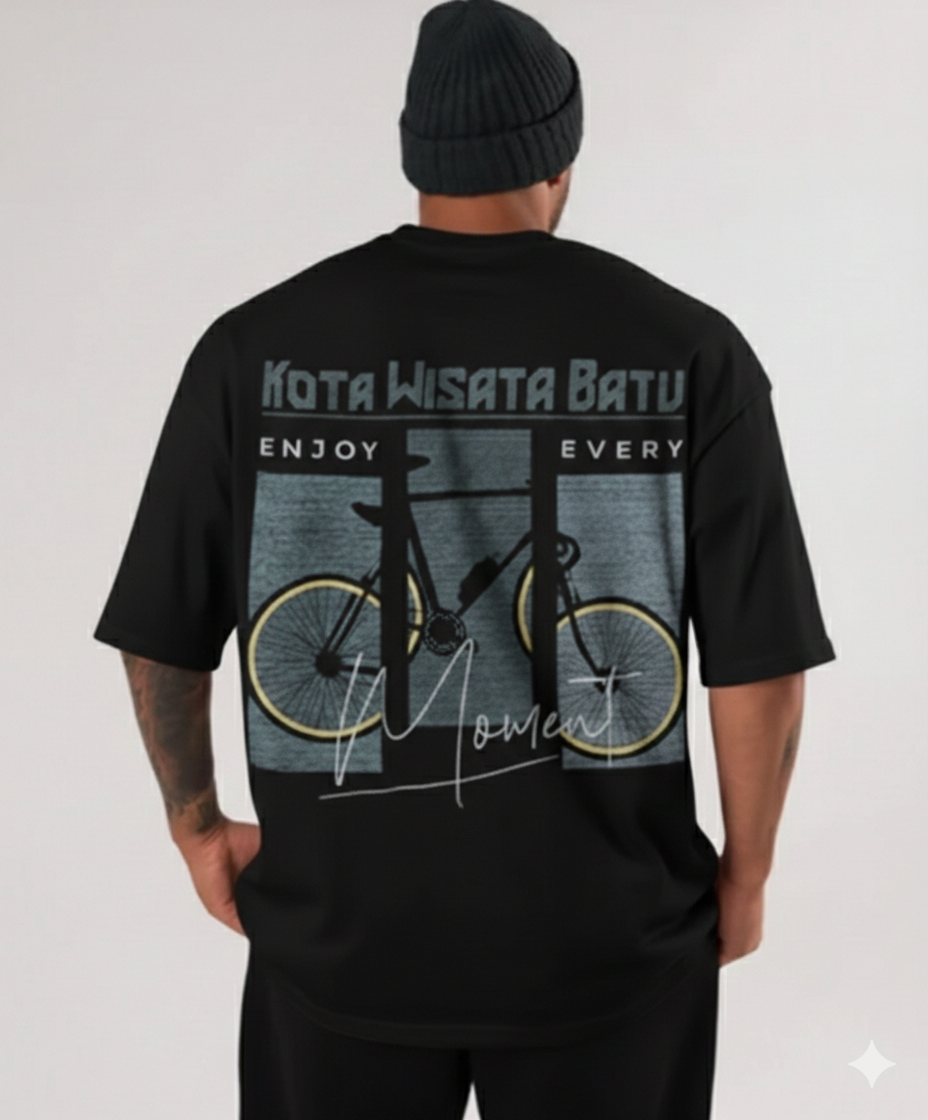 Men’s Oversized Bicycle Graphic T-Shirt