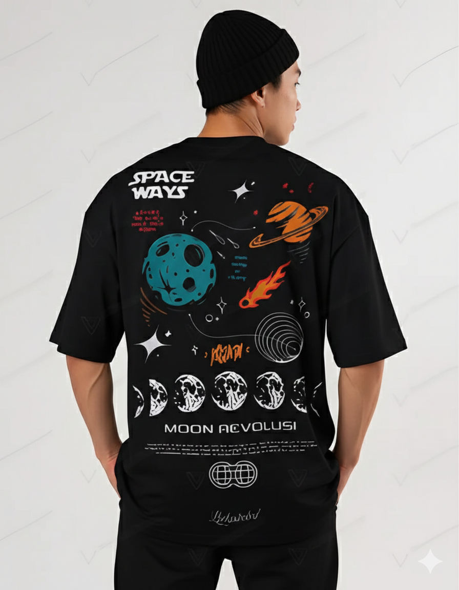 EARTHWEAR "Space Days" Oversized Graphic T-Shirt