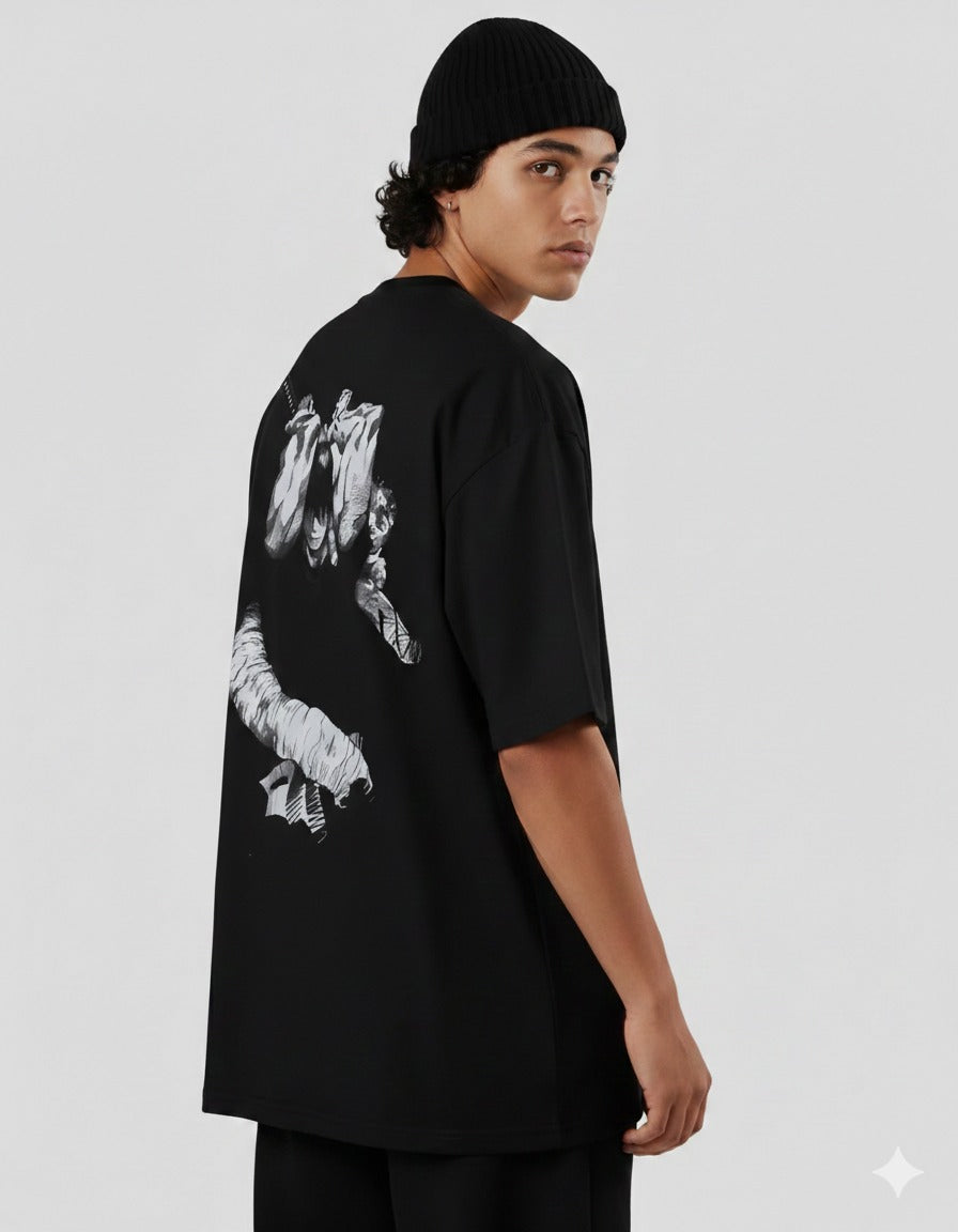 Dark Anime Art Oversized T-Shirt