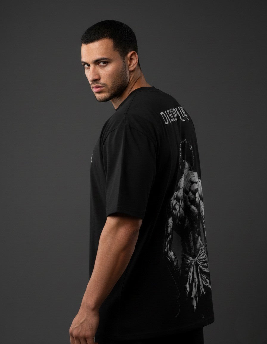 Discipline Power Graphic Oversized T-Shirt